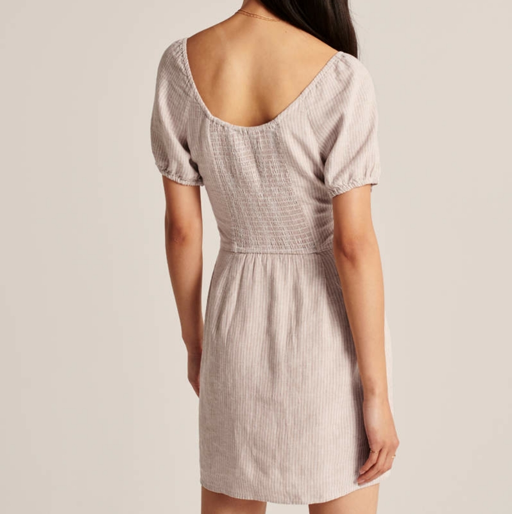 ABERCROMBIE Pink and white striped dress - Picture 3 of 5